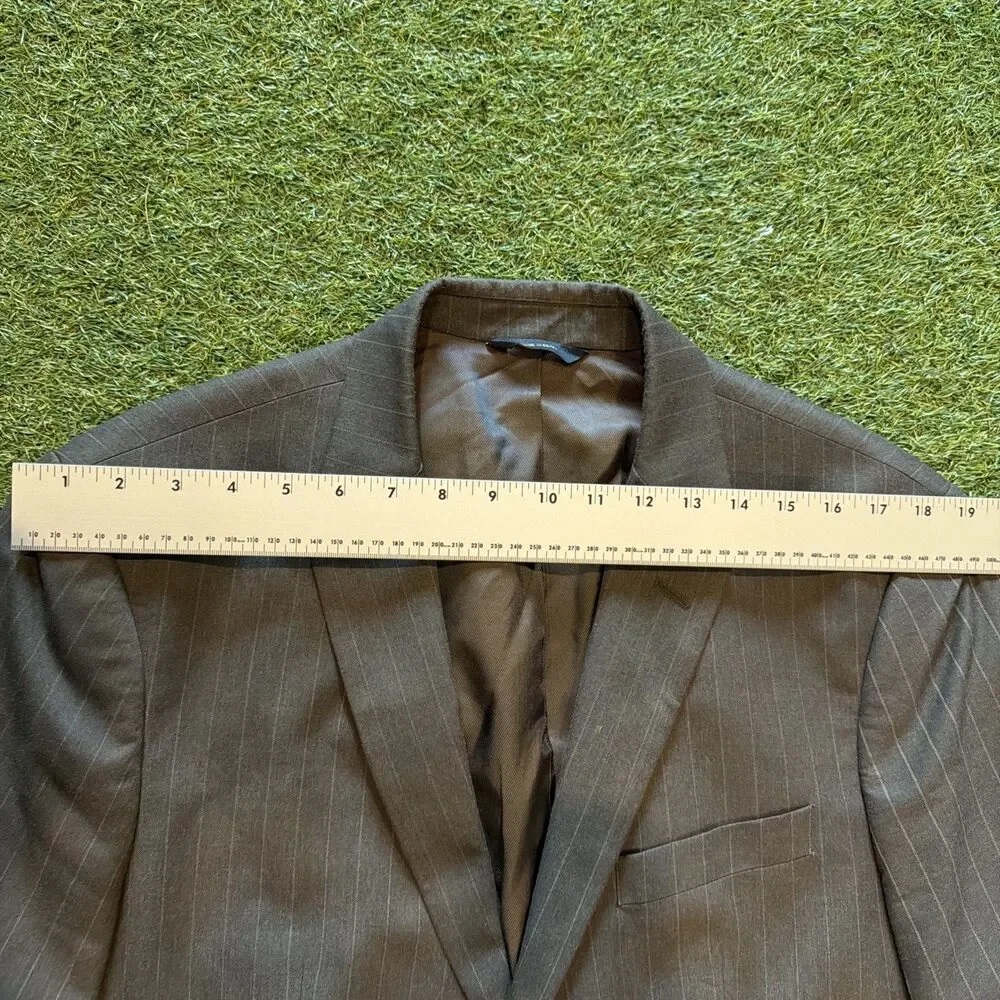 Banana Republic Men’s 42 S Brown Pinstripe Cotton Blazer Jacket Sport Coat
